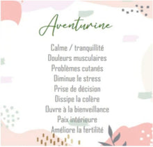 Charger l'image dans la galerie, Les Bienfaits de l'Aventurine