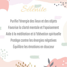 Charger l'image dans la galerie, Sélénite
Purifie l’énergie des lieux et des objets
Favorise la clarté mentale et l’apaisement
Aide à la méditation et à l’élévation spirituelle
Protège contre les énergies négatives
Équilibre les émotions en douceur