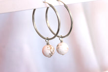 Charger l'image dans la galerie, Boucles d'oreilles Chloé MAGNESITE- Calme / Sérénité