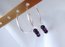 Charger l'image dans la galerie, Boucles d'oreilles Léa - Améthyste