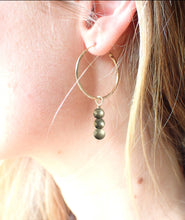 Charger l'image dans la galerie, Boucles d'oreilles Léa - Pyrite