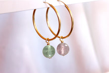 Charger l'image dans la galerie, Boucles d'oreilles Chloé FLUORITE - Clarté / Stabilité