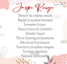 Charger l'image dans la galerie, PENDENTIF JASPE ROUGE - Stabilité / Force émotionnelle