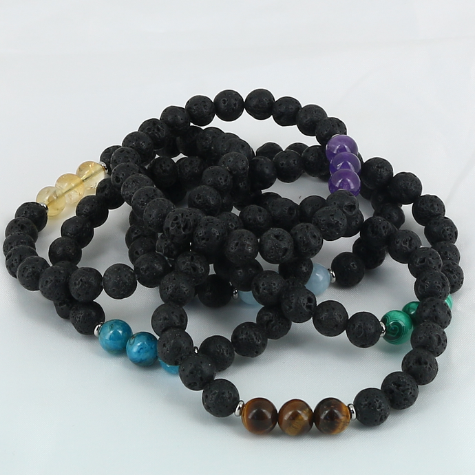 Bracelet Homme en Pierre de Lave – Bijou Énergétique et Élégant