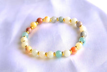 Charger l'image dans la galerie, Bracelet amazonite avec separateurs 6mm
