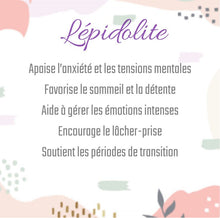 Charger l'image dans la galerie, Pendentif en Lépidolite – Collection Thalia
