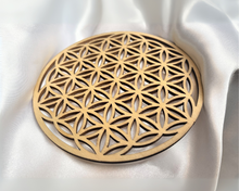 Charger l&#39;image dans la galerie, Fleur de vie en bois 10 de diametre
