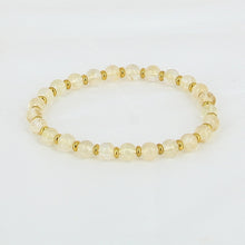 Charger l&#39;image dans la galerie, bracelet citrine separateurs dores
