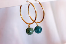 Charger l'image dans la galerie, Boucles d'oreilles Chloé AGATE INDIENNE - Équilibre / Ancrage
