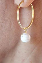 Charger l'image dans la galerie, Boucles d'oreilles Chloé MAGNESITE- Calme / Sérénité
