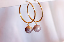Charger l'image dans la galerie, Boucles d'oreilles Chloé PIERRE DE SOLEIL - Chance / Force vitale

