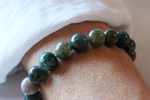 Charger l&#39;image dans la galerie, Bracelet Agate Indienne – Harmonie Stabilite Interieure porter
