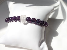 Charger l&#39;image dans la galerie, Bracelet Améthyste et Cristal de Roche - Lithothérapie, Sérénité et Équilibre Mademoiselle Moana
