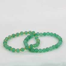 Charger l'image dans la galerie, Deux Bracelets Aventurine 6mm – Chance Harmonie Intérieure
