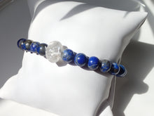 Charger l'image dans la galerie, Bracelet Lapis-Lazuli et Cristal de Roche - Lithothérapie, Sagesse et Clarté Mademoiselle moana
