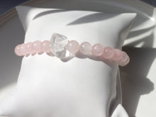 Charger l'image dans la galerie, Bracelet Quartz Rose et Cristal de Roche Amour et Sérénité Mademoiselle Moana

