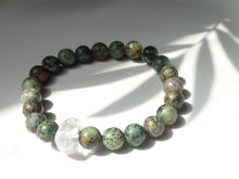 Charger l'image dans la galerie, Bracelet Turquoise et Cristal de Roche - Lithothérapie, Protection et Équilibre
