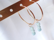 Charger l'image dans la galerie, Boucles d'oreilles Léa - Aigue Marine
