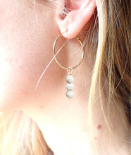 Charger l'image dans la galerie, Boucles d'oreilles Léa - Pierre de lune
