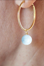 Charger l'image dans la galerie, Boucles d'oreilles Chloé AIGUE MARINE - Clarté / Communication
