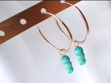 Charger l'image dans la galerie, Boucles d'oreilles Léa - Amazonite
