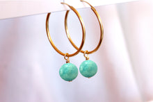Charger l'image dans la galerie, Boucles d'oreilles Chloé AMAZONITE - Courage / Sérénité
