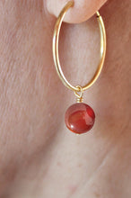 Charger l'image dans la galerie, Boucles d'oreilles Chloé CORNALINE - courage et créativité
