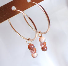 Charger l'image dans la galerie, Boucles d'oreilles Léa - Pierre de Soleil
