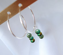 Charger l'image dans la galerie, Boucles d'oreilles Léa - Turquoise Africaine
