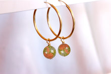 Charger l'image dans la galerie, Boucles d'oreilles Chloé UNAKITE - Equilibre / Amour
