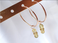 Charger l'image dans la galerie, Boucles d'oreilles Léa - Citrine
