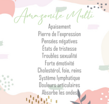 Charger l'image dans la galerie, les vertus de amazonite multi apaisement
