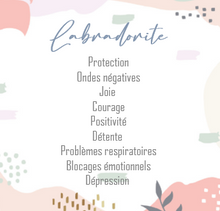 Charger l&#39;image dans la galerie, les vertus de la labradorite protection ondes négatives
