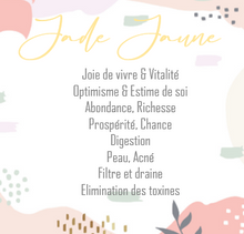 Charger l&#39;image dans la galerie, les vertus du jade jaune vatalite optimisme abondance richesse
